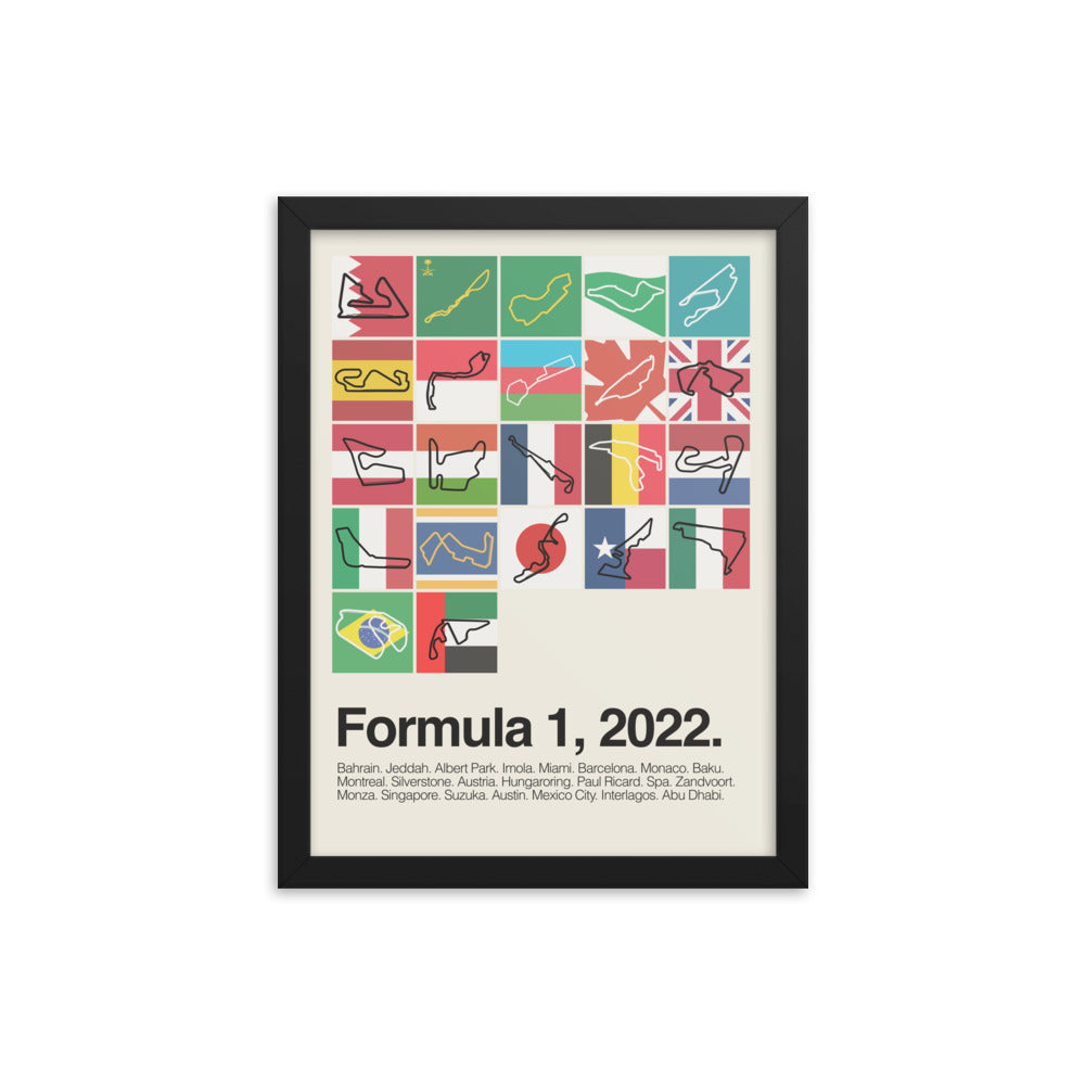 2022 Formula 1 Season Print