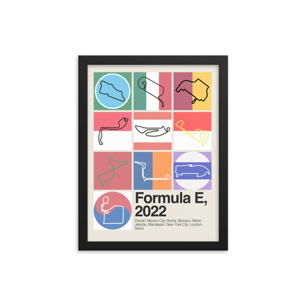 2022 Formula E Season Print