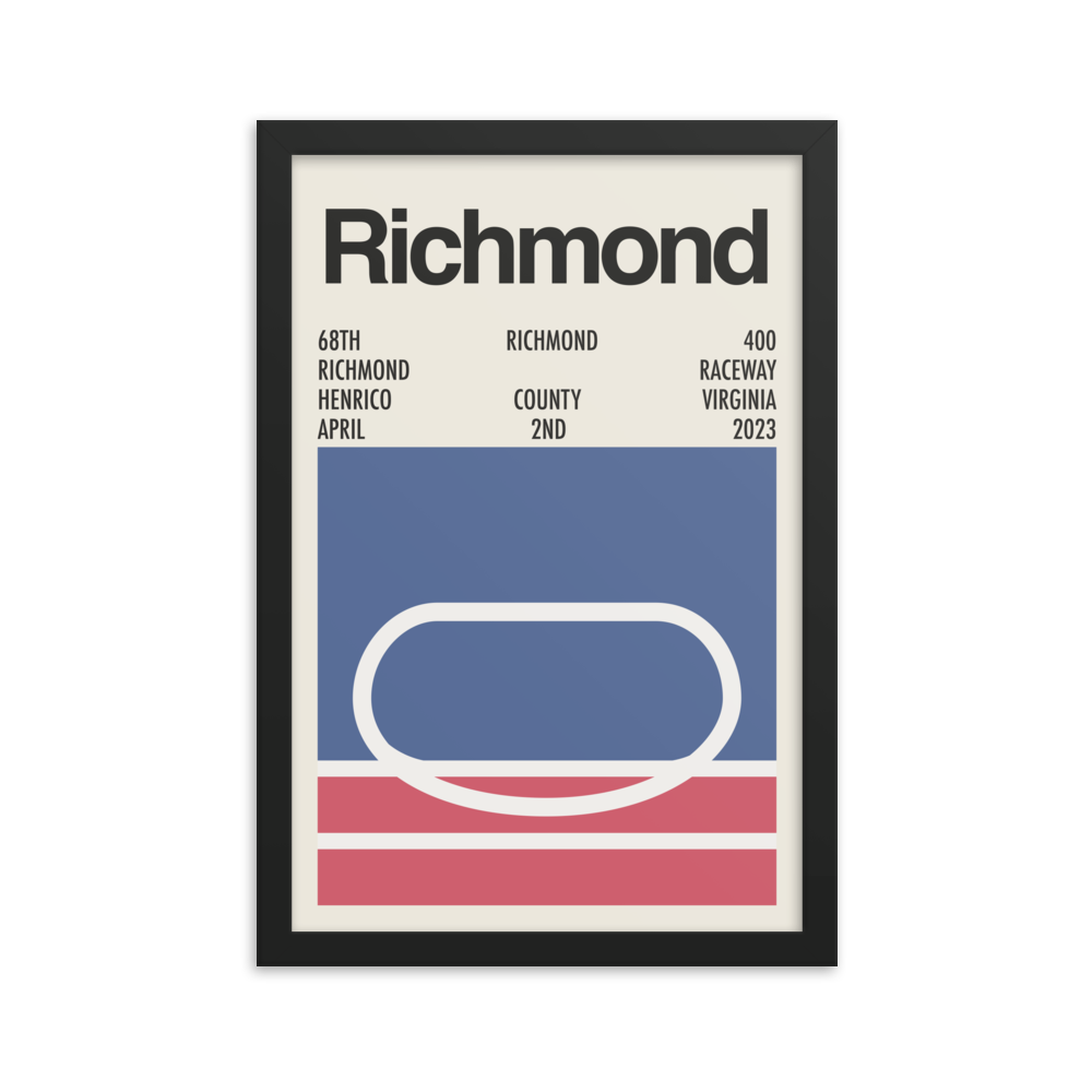 2023 Richmond 400 Race Print