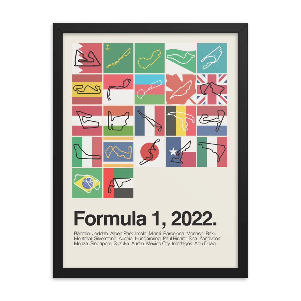 2022 Formula 1 Season Print