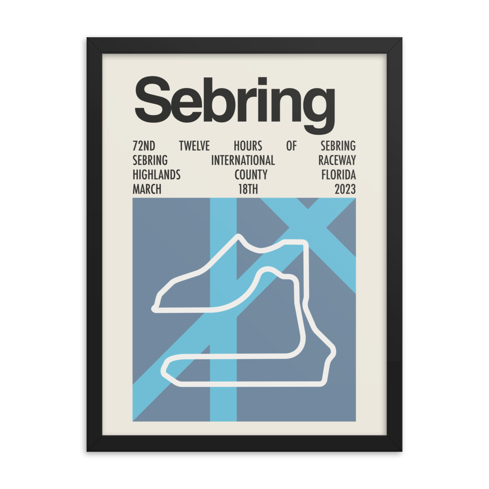 2023 12 Hours of Sebring Print