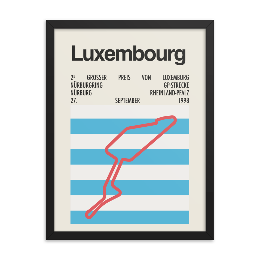 1998 Luxembourg Grand Prix Print