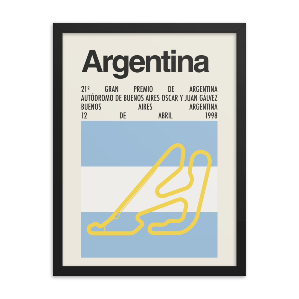 1998 Argentine Grand Prix Print
