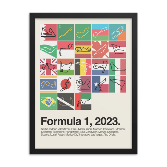 2023 Formula 1 Season Print