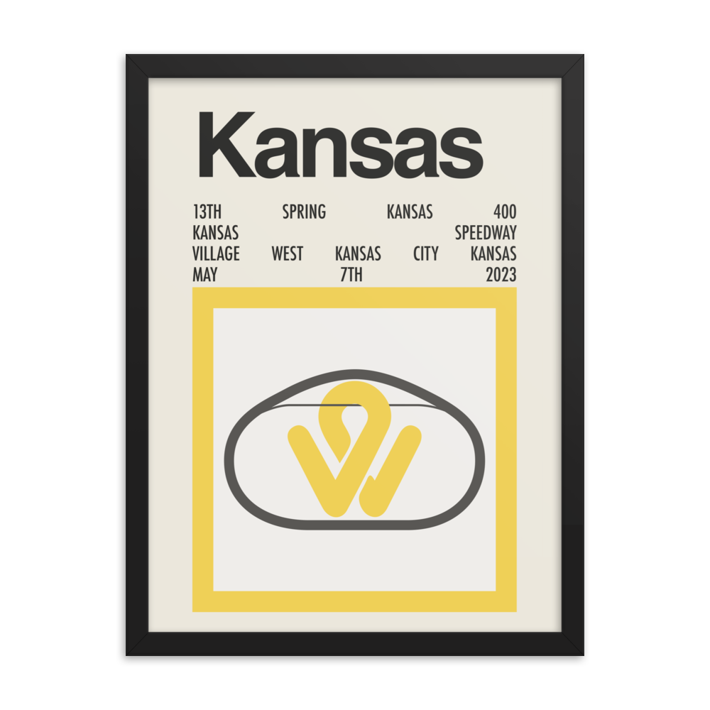 2023 Kansas Spring 400 Race Print