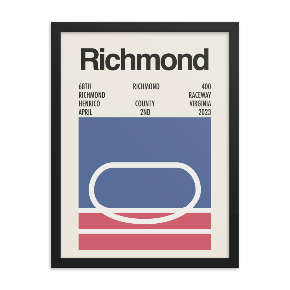 2023 Richmond 400 Race Print