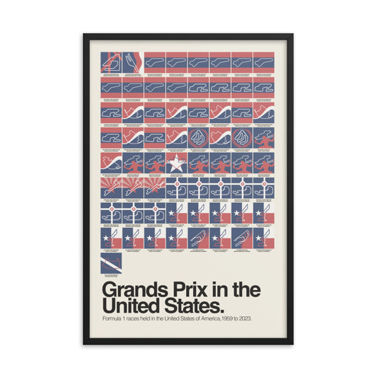 United States Grand Prix History, 1959-2023 Print