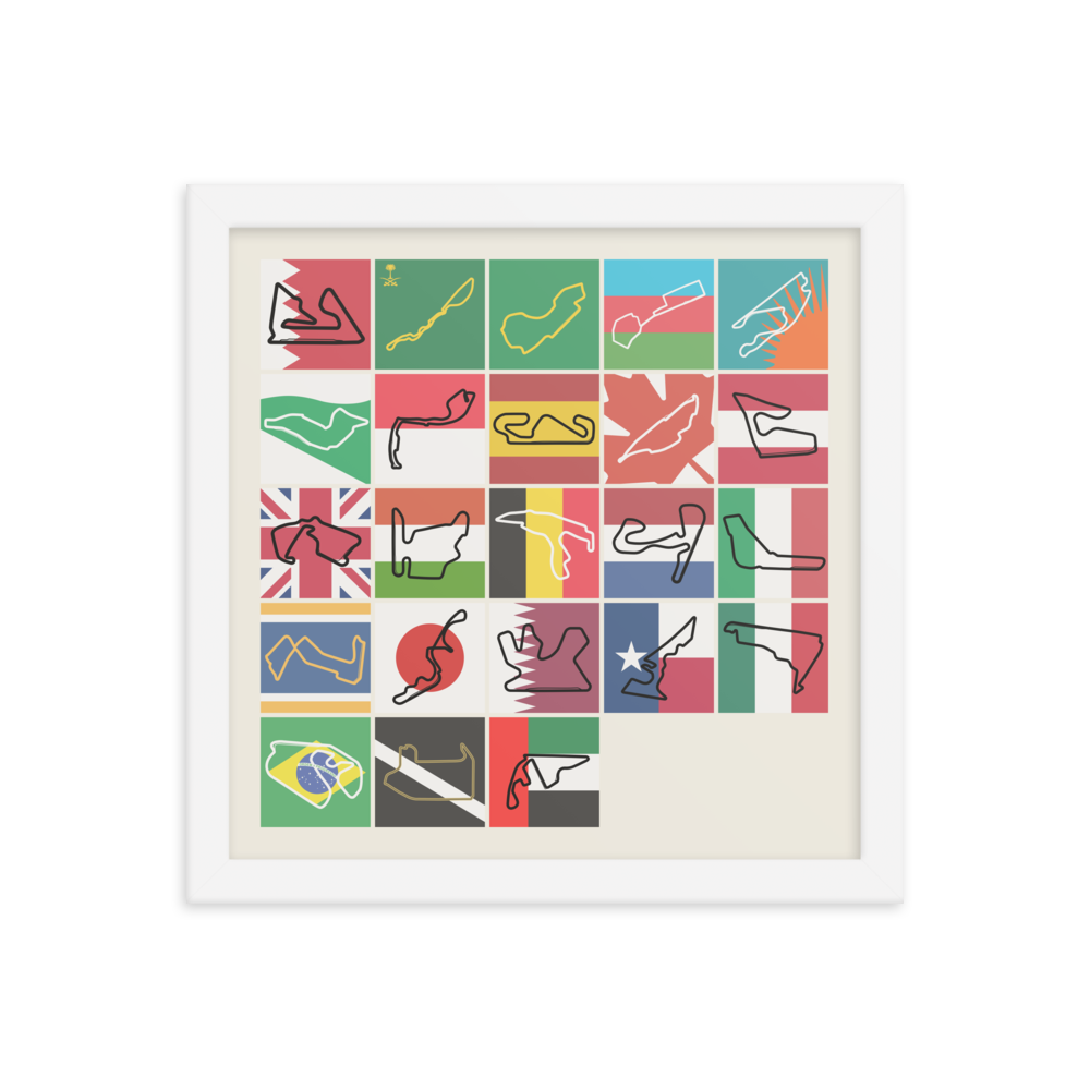 2023 Formula 1 Season Graphic Print