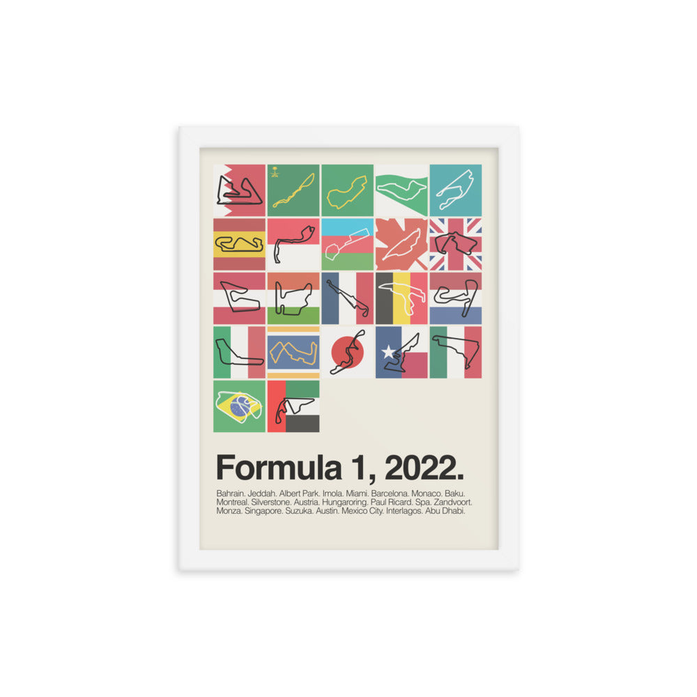 2022 Formula 1 Season Print