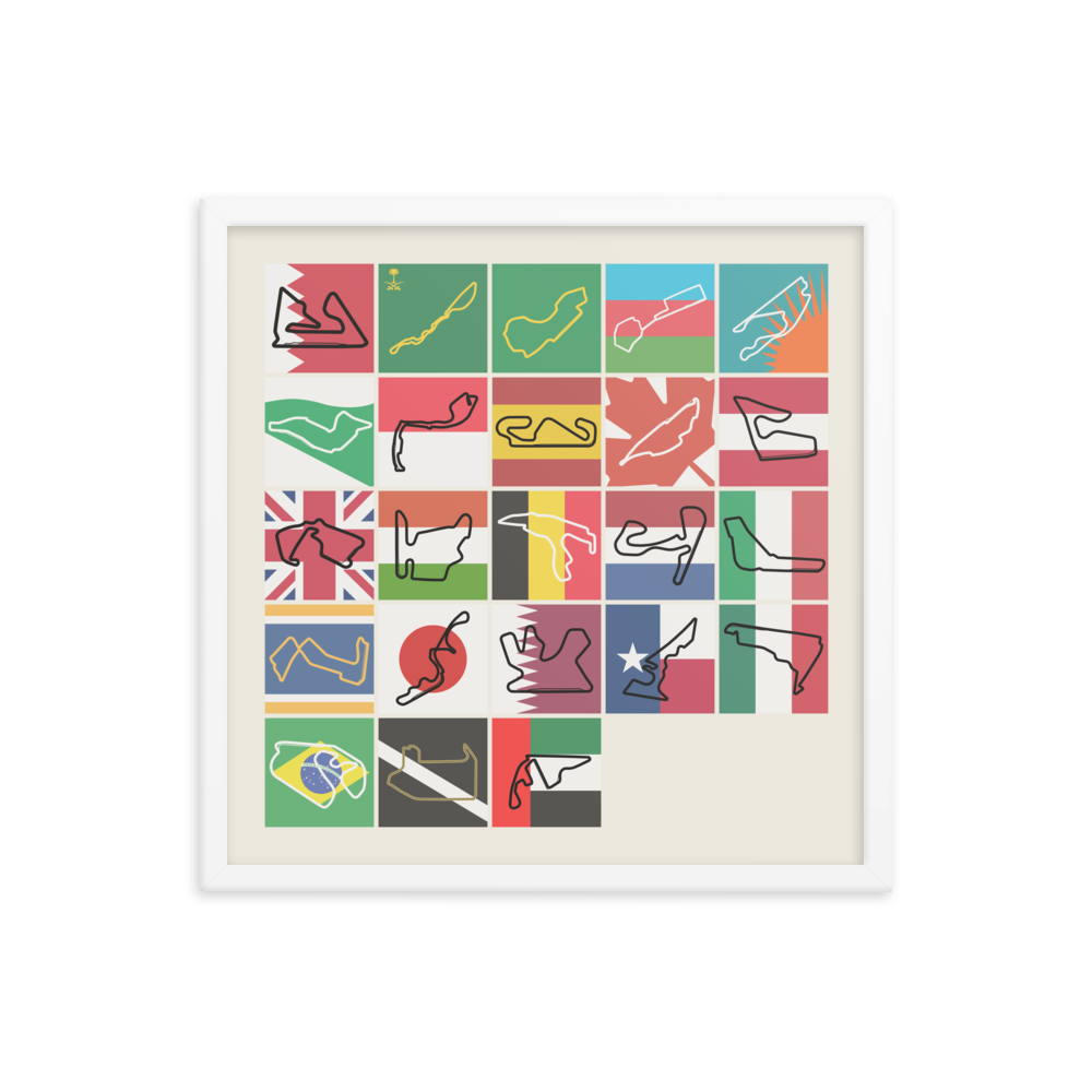 2023 Formula 1 Season Graphic Print