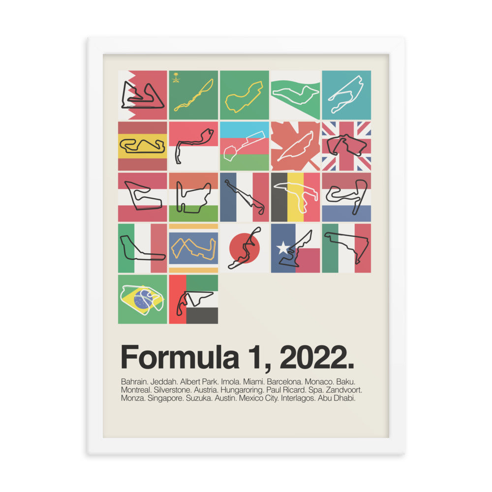 2022 Formula 1 Season Print