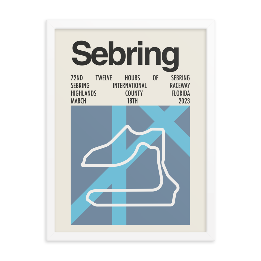 2023 12 Hours of Sebring Print