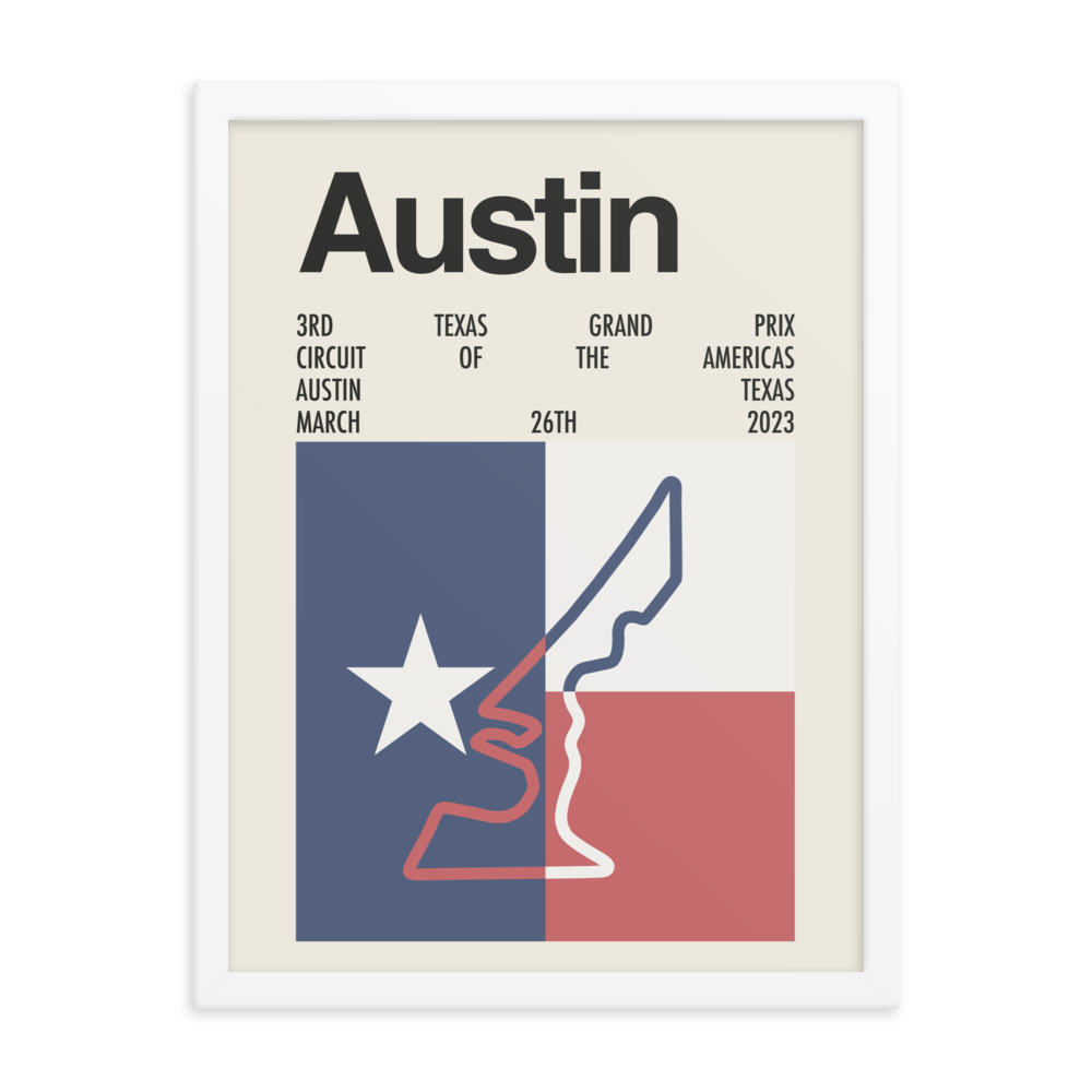 2023 Texas Grand Prix Print