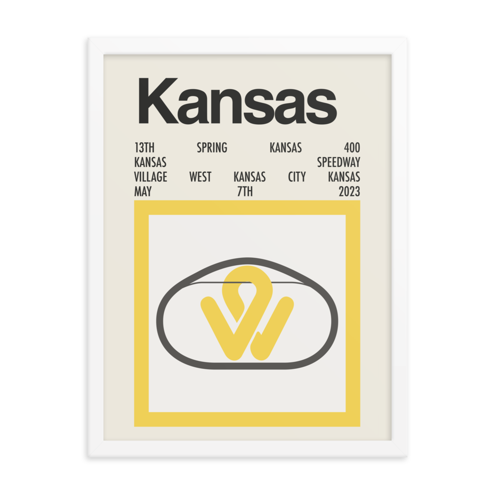 2023 Kansas Spring 400 Race Print