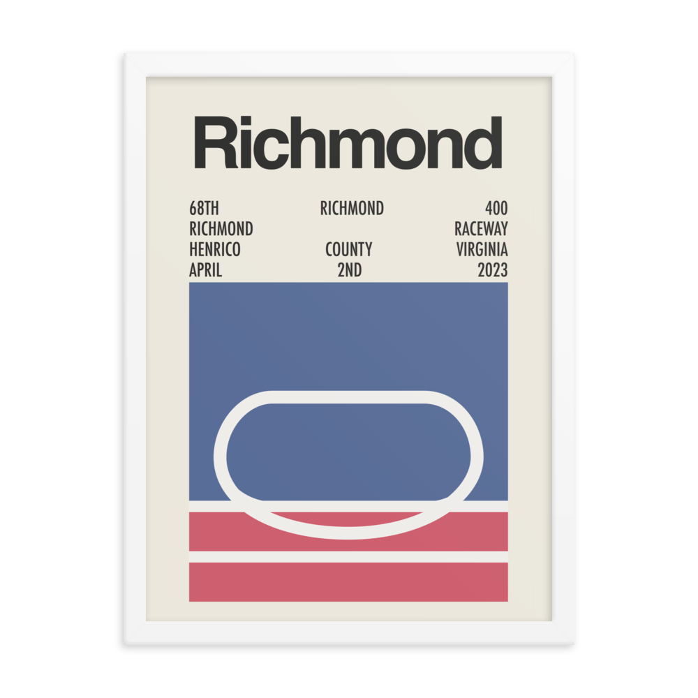 2023 Richmond 400 Race Print