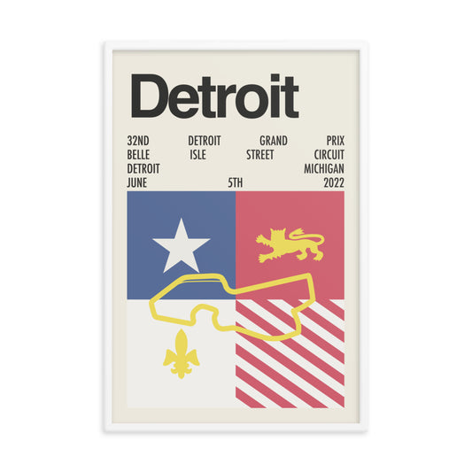 2022 Detroit Grand Prix Print