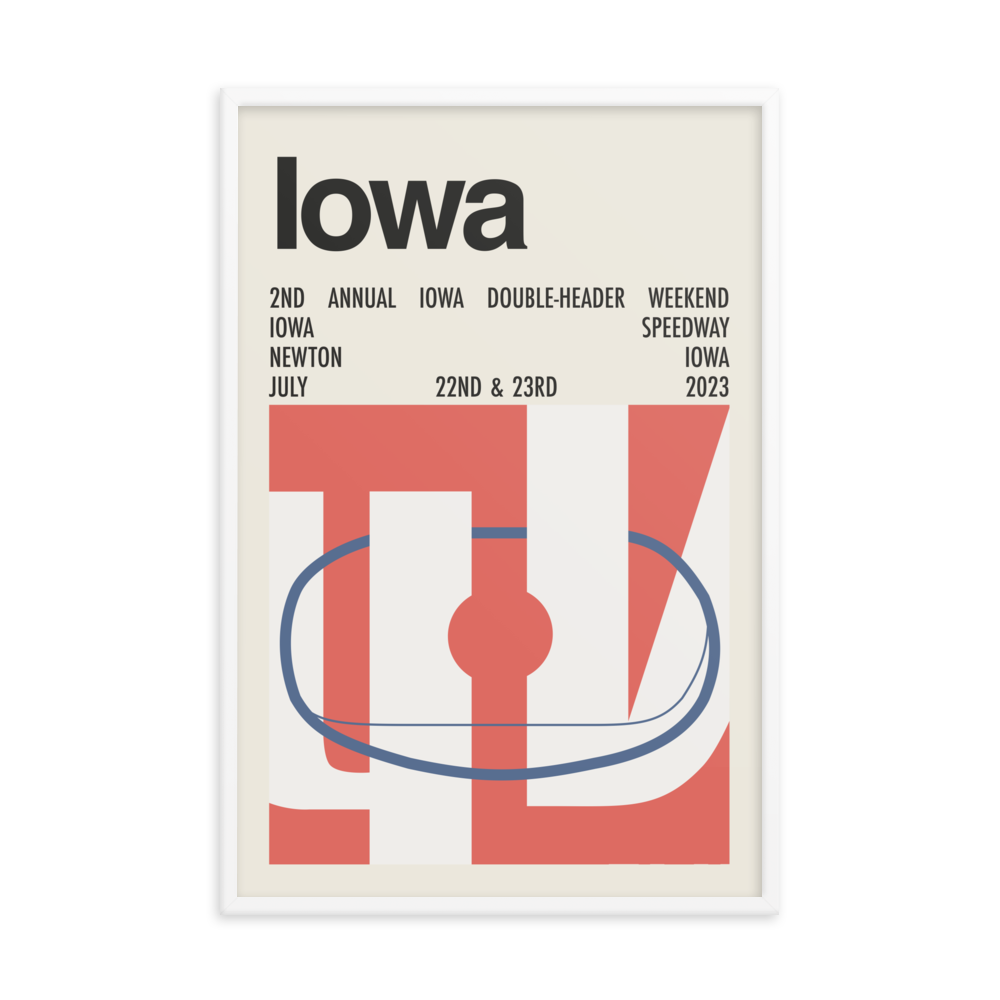 2023 Iowa 250/300 Double-Header Print