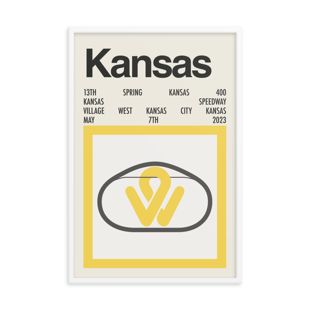 2023 Kansas Spring 400 Race Print