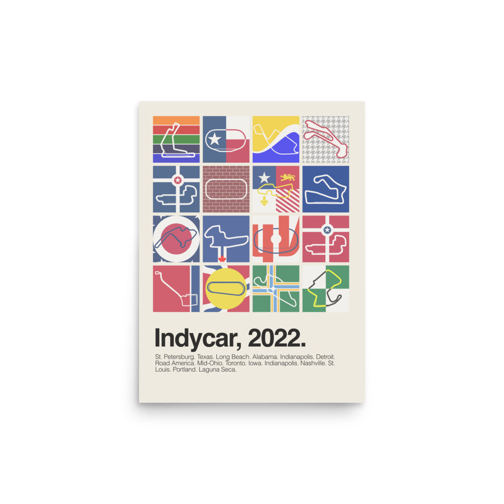 2022 Indycar Season Print