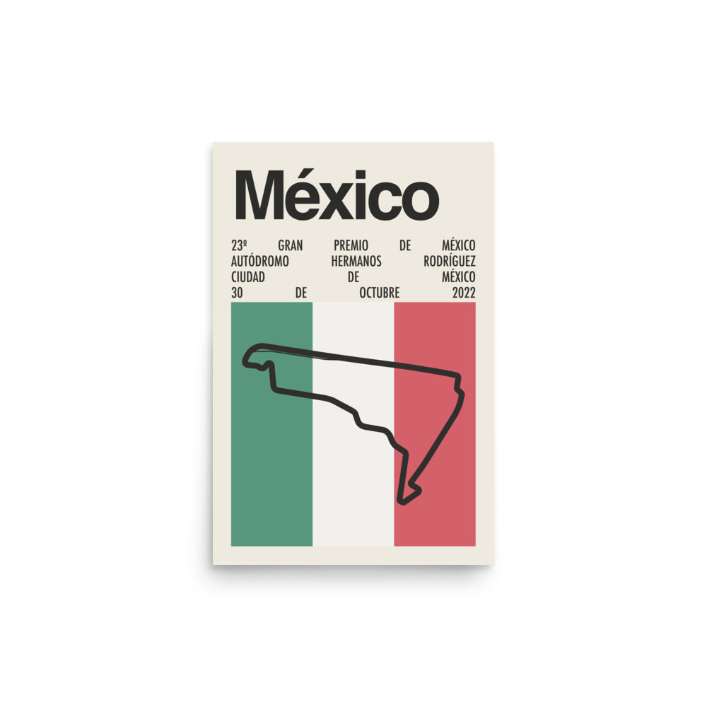2022 Mexico City Grand Prix Print
