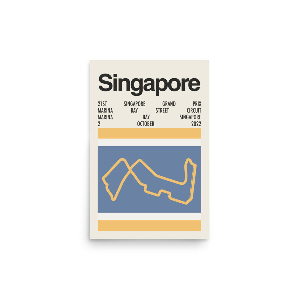 2022 Singapore Grand Prix Print