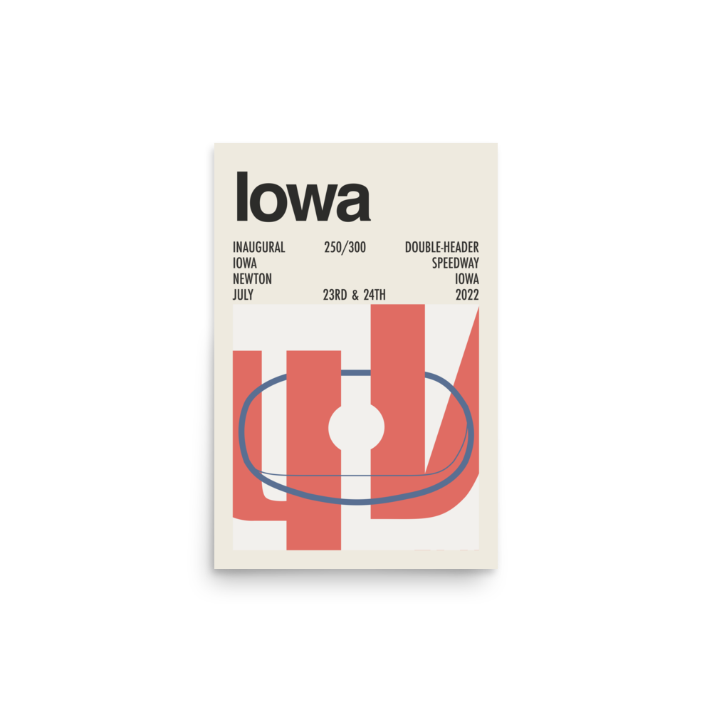 2022 Iowa 250/300 Double-Header Print