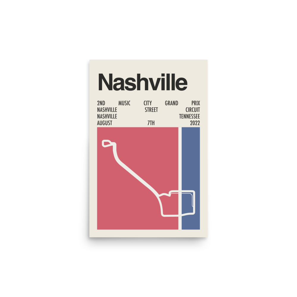 2022 Music City Grand Prix Print