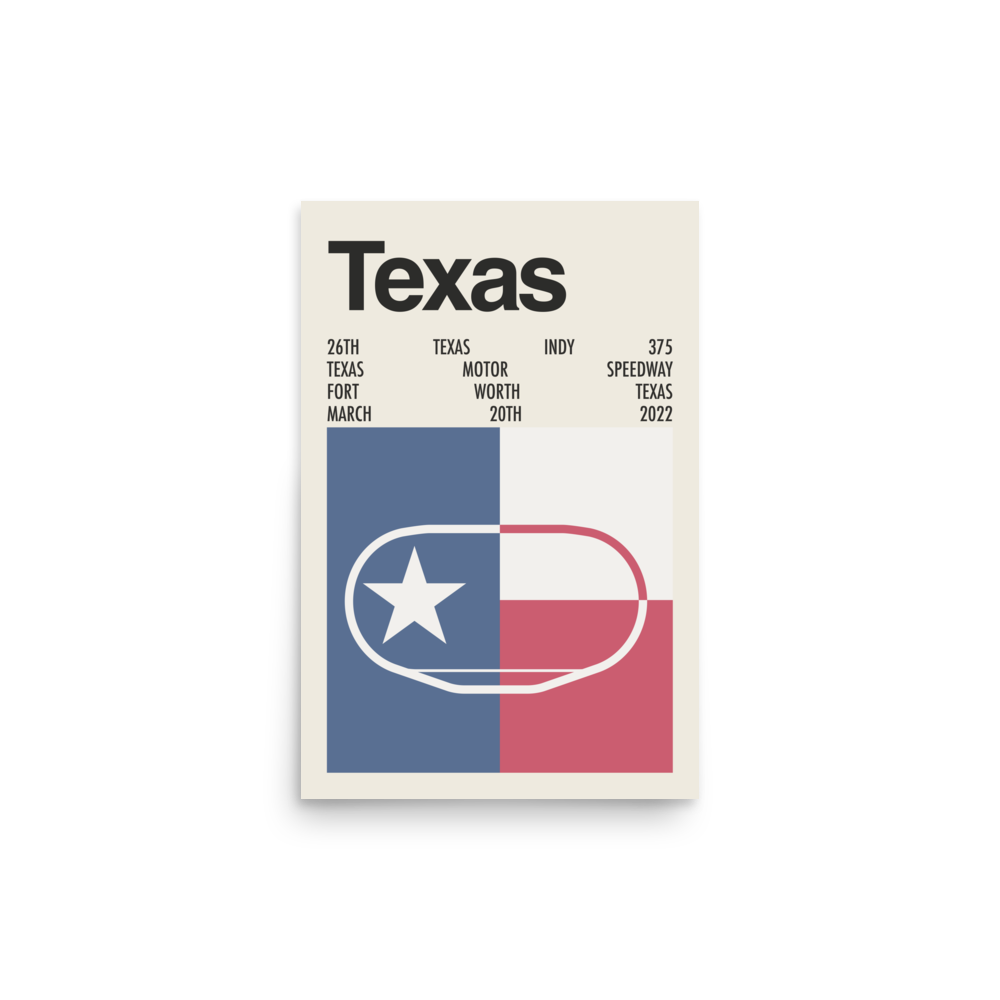 2022 Texas Indy 375 Print
