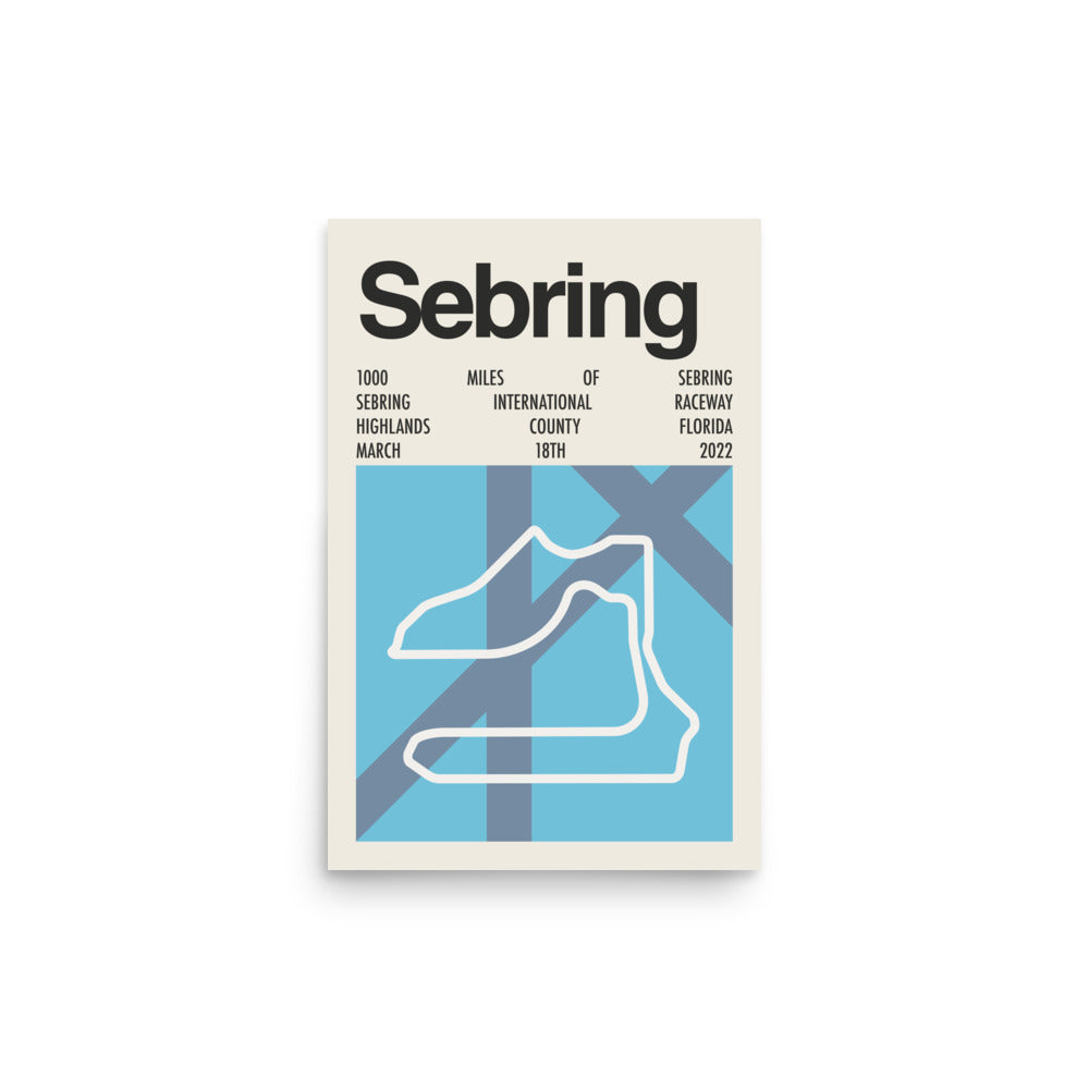 2022 1000 Miles of Sebring Print