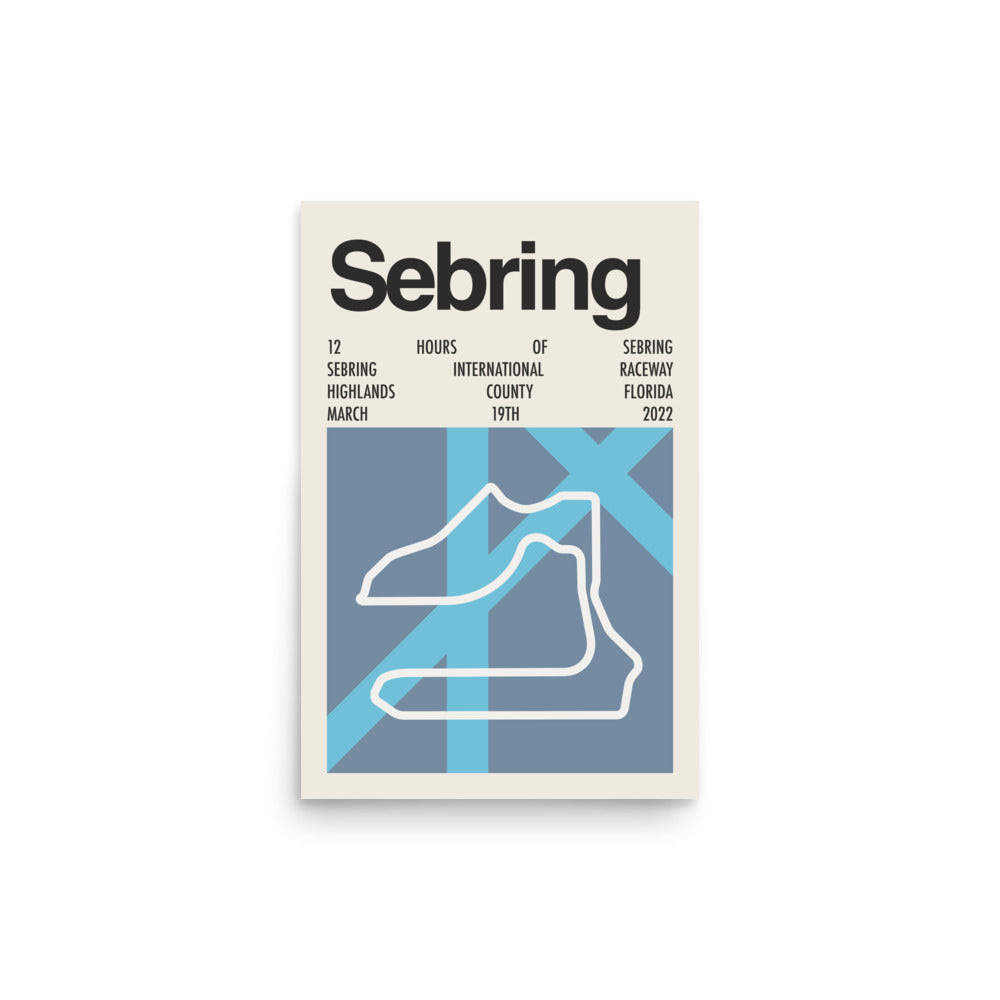 2022 12 Hours of Sebring Print