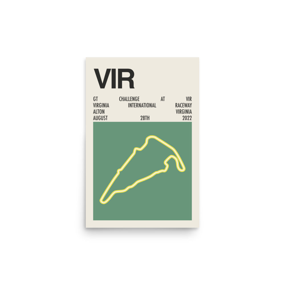 2022 GT Challenge at VIR Print