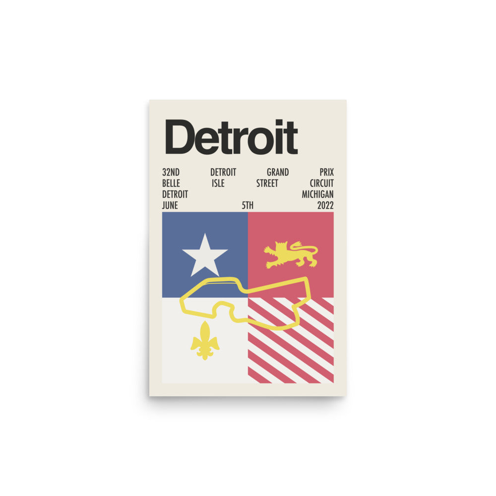 2022 Detroit Grand Prix Print