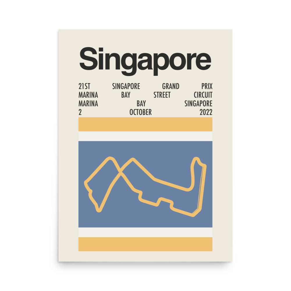 2022 Singapore Grand Prix Print