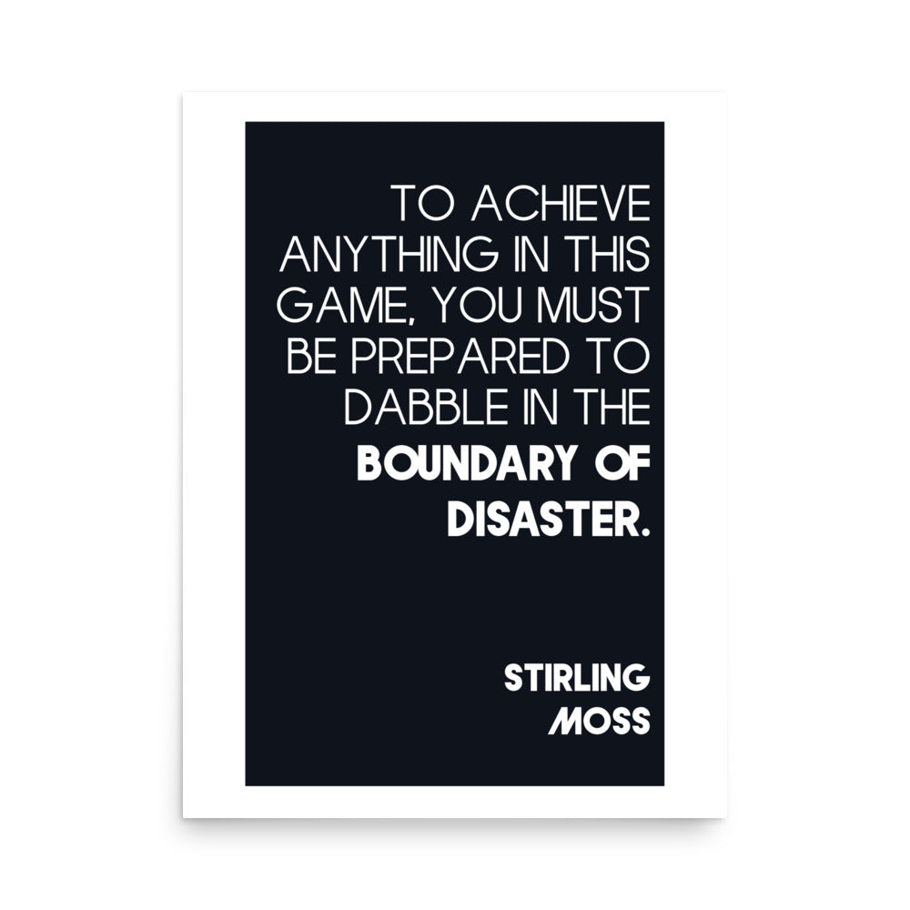 Boundary of Disaster Print