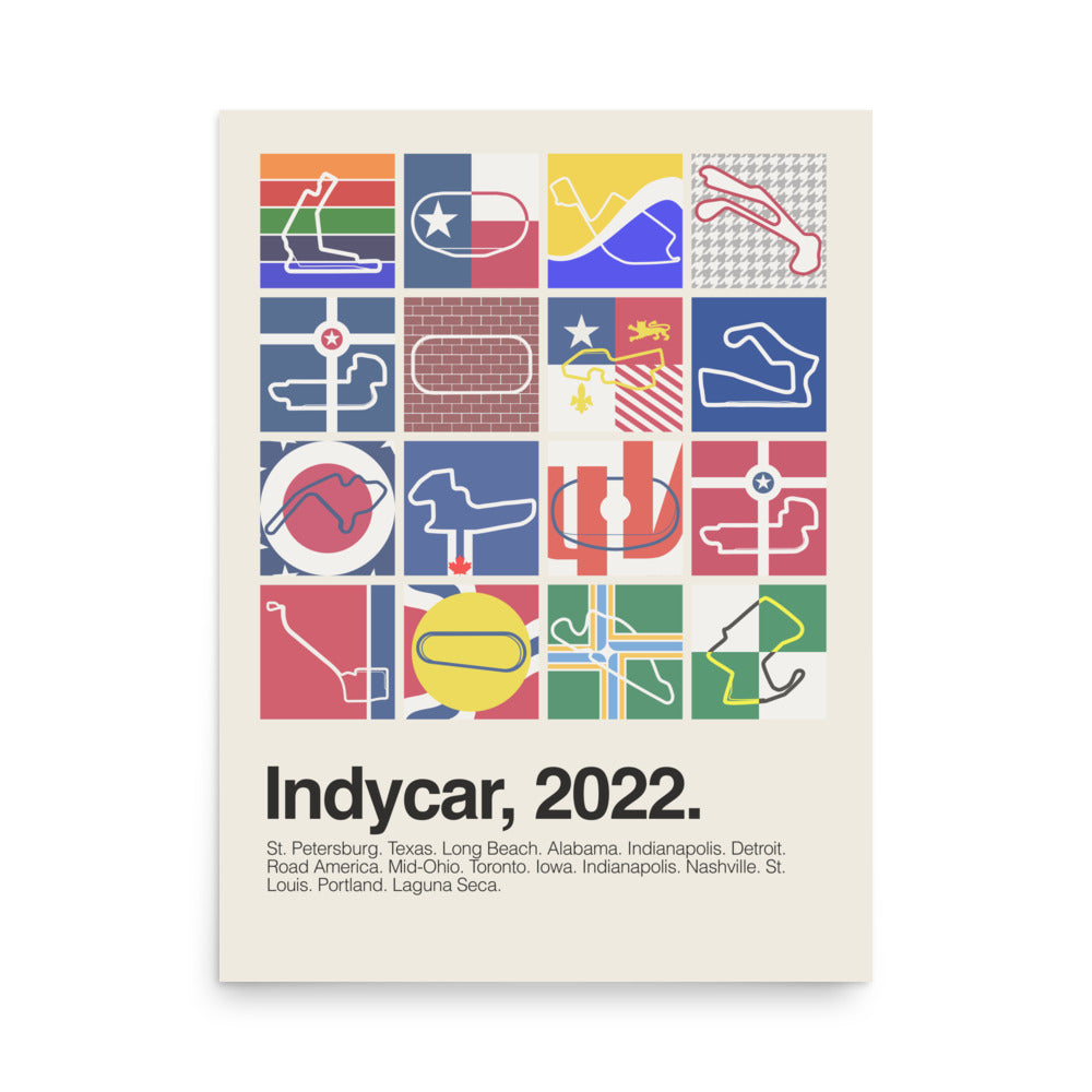 2022 Indycar Season Print