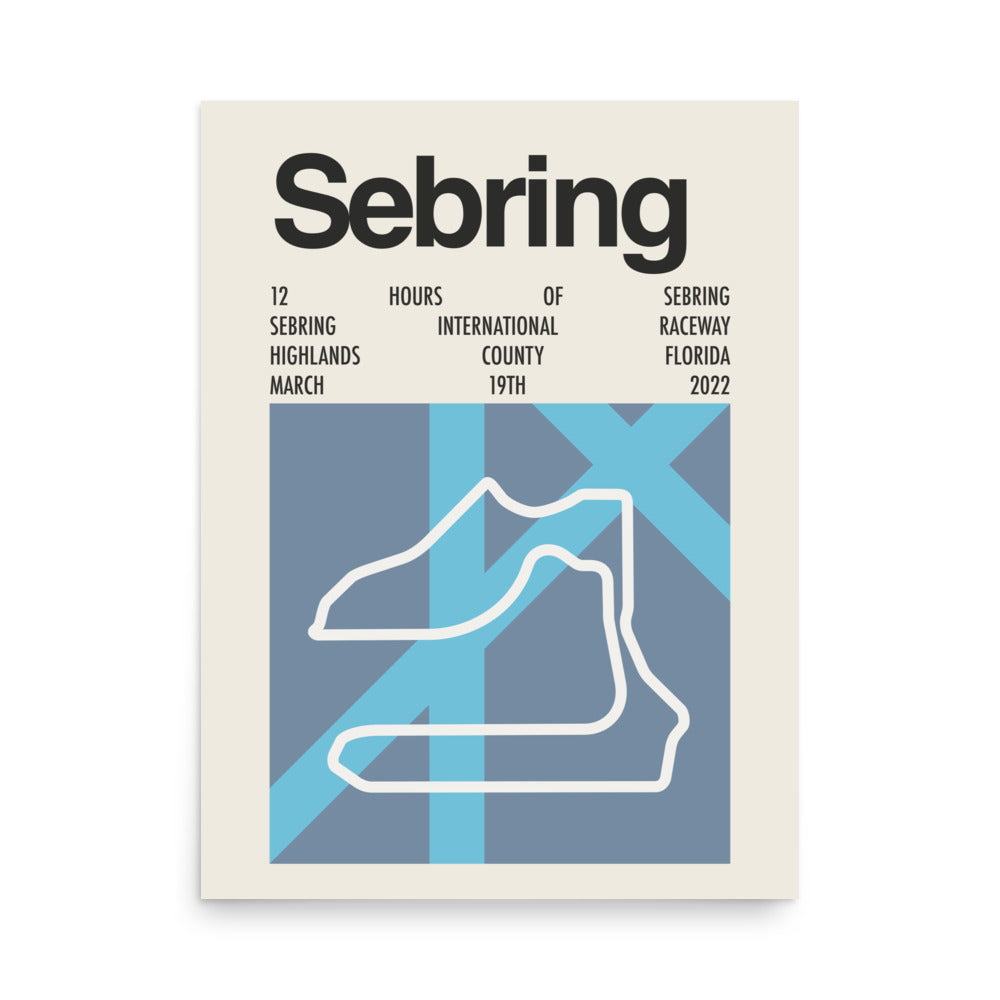 2022 12 Hours of Sebring Print