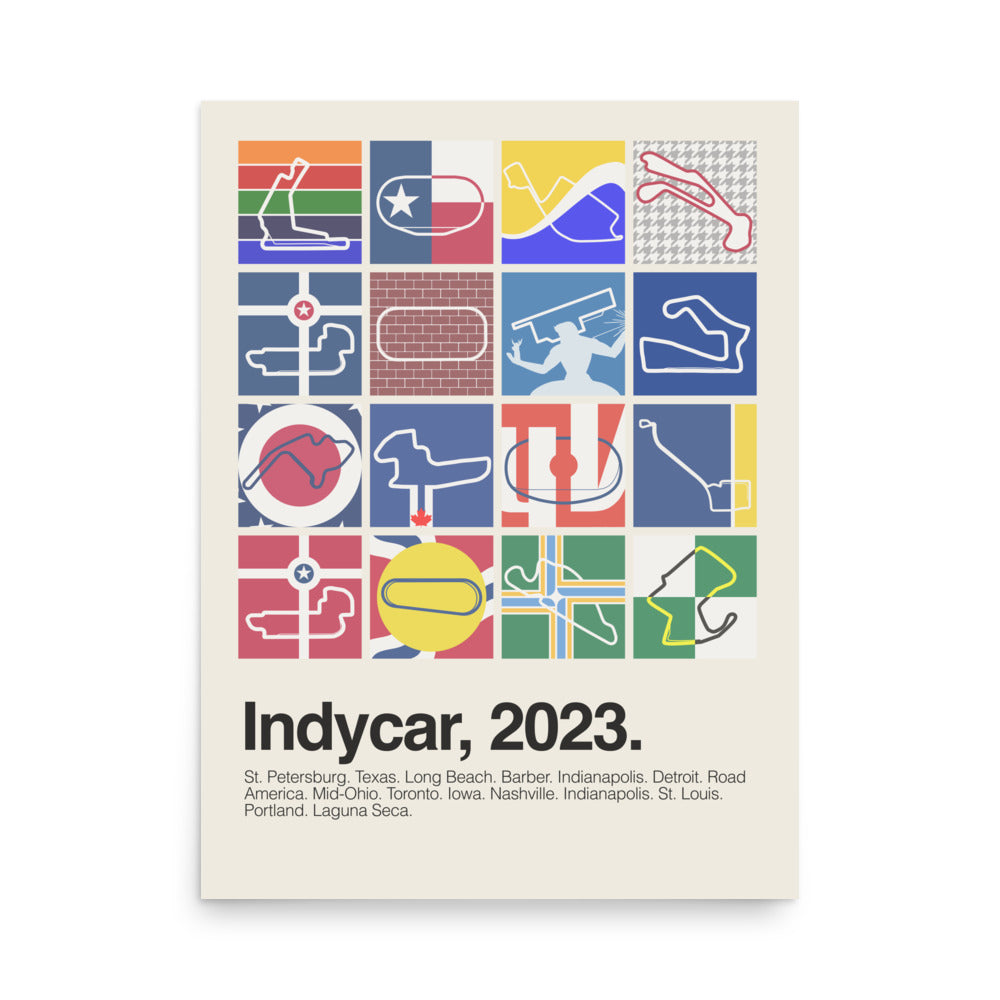 2023 Indycar Season Print