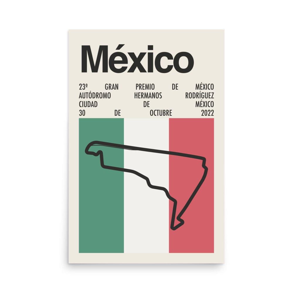 2022 Mexico City Grand Prix Print