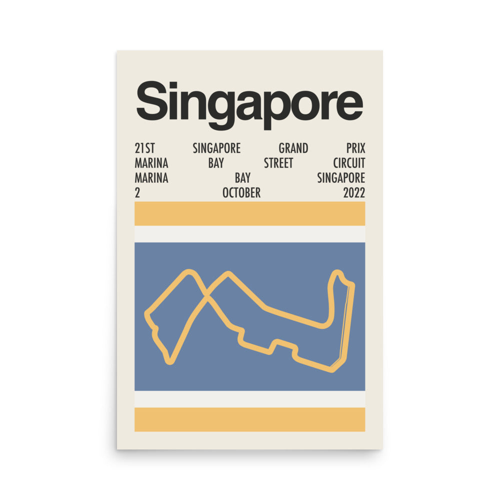 2022 Singapore Grand Prix Print