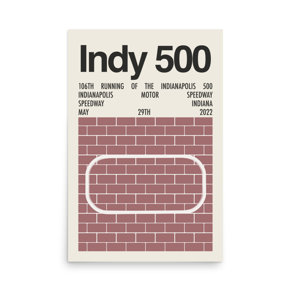 2022 Indy 500 Print