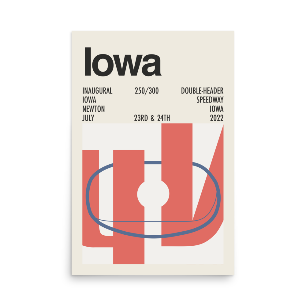 2022 Iowa 250/300 Double-Header Print