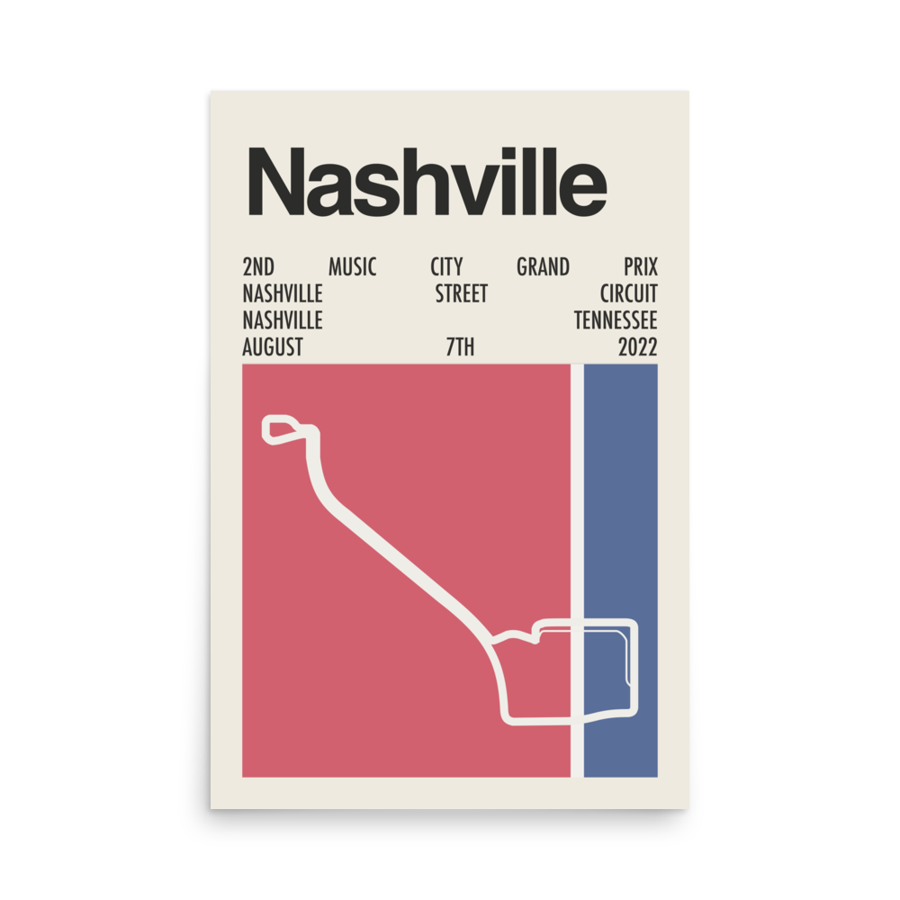 2022 Music City Grand Prix Print