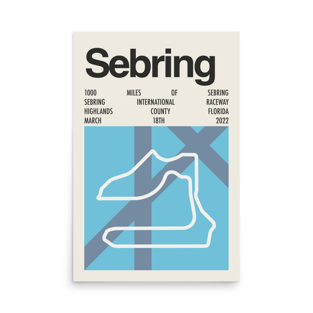 2022 1000 Miles of Sebring Print