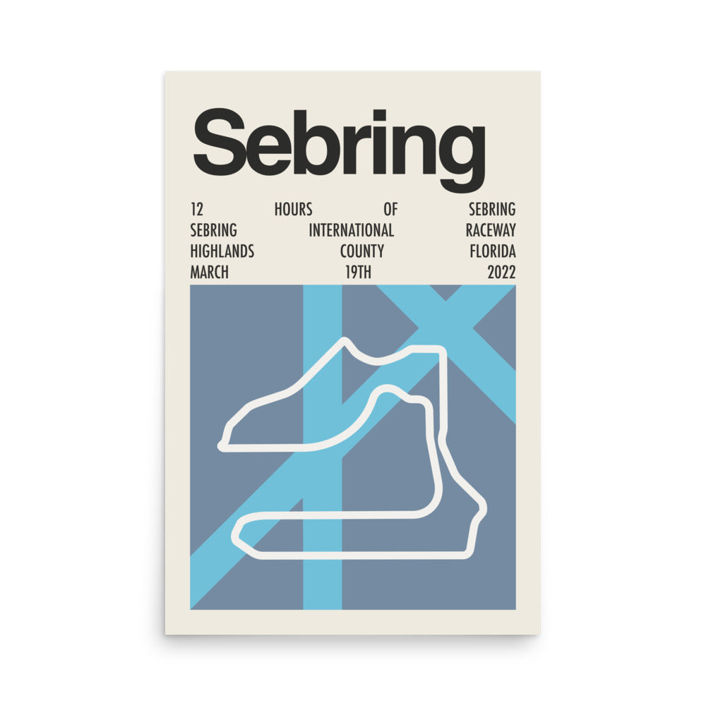 2022 12 Hours of Sebring Print
