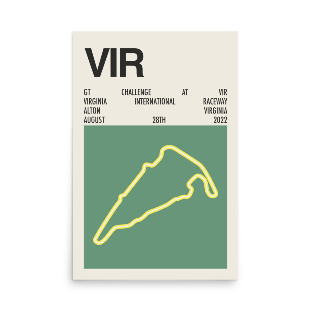 2022 GT Challenge at VIR Print