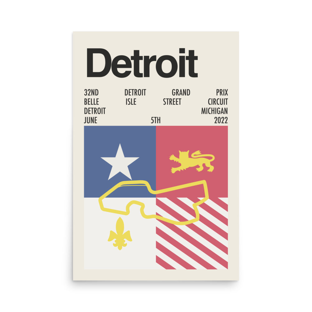 2022 Detroit Grand Prix Print